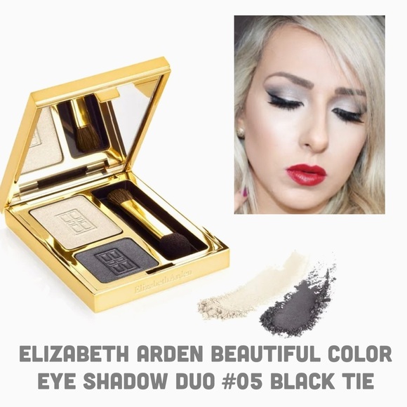 Elizabeth Arden Beautiful Color Eye Shadow Duo #05 Black Tie - Picture 1 of 3